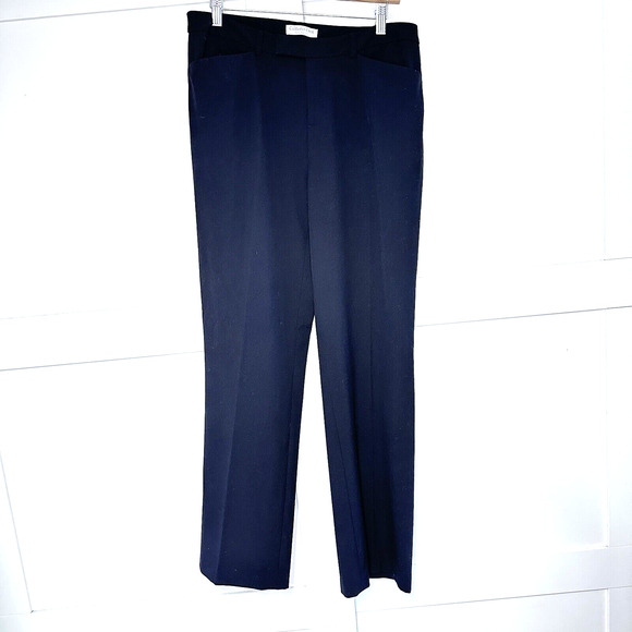 Coldwater Creek Pants High Rise Black Career Dress Size 10 Trousers Slacks - Picture 1 of 8